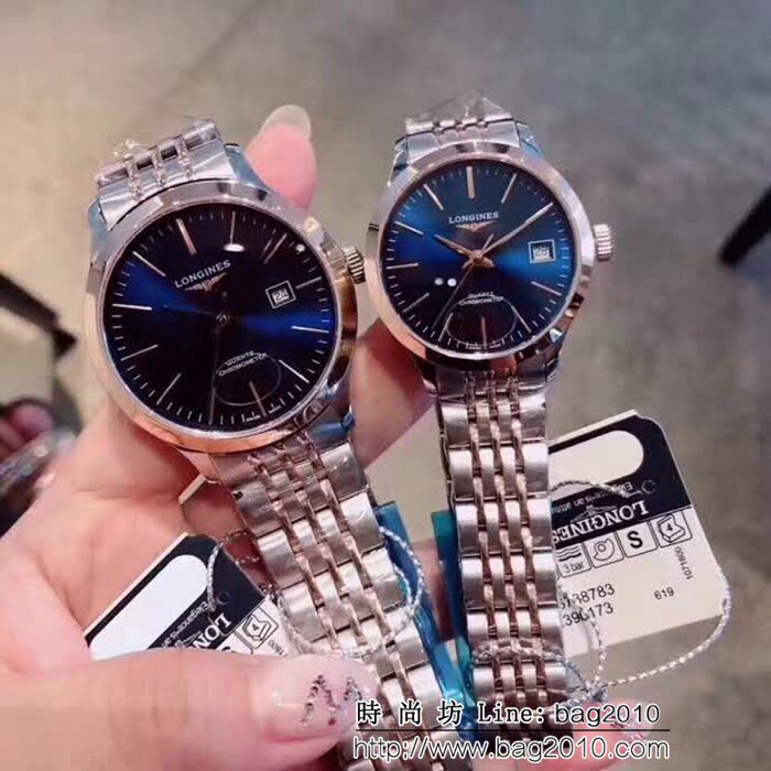 LONGINES浪琴 跨年新品力作 情侶對表 WSS1250